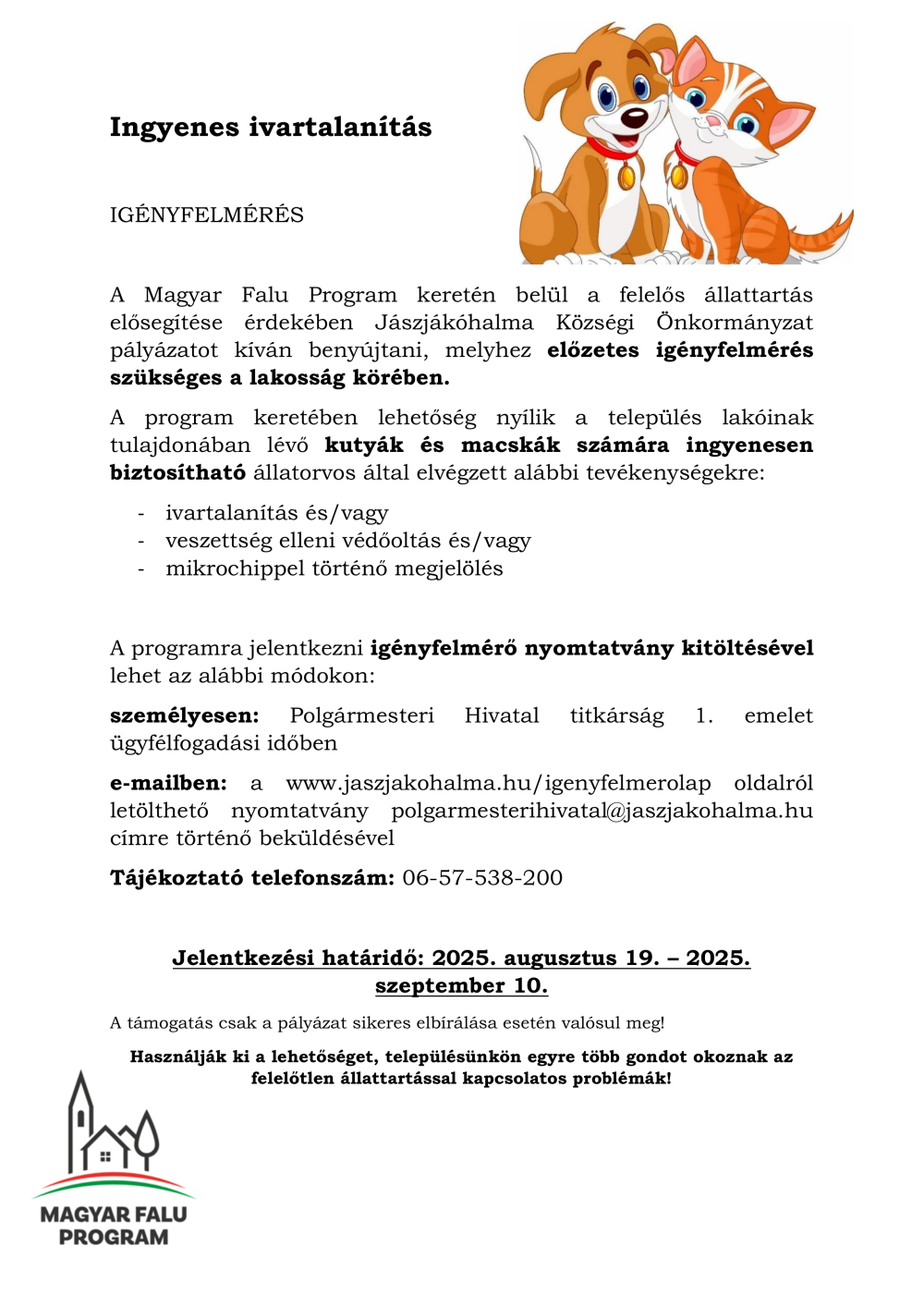 Felelos Allattartas Elosegitese 2025 Igenyfelmero Lap