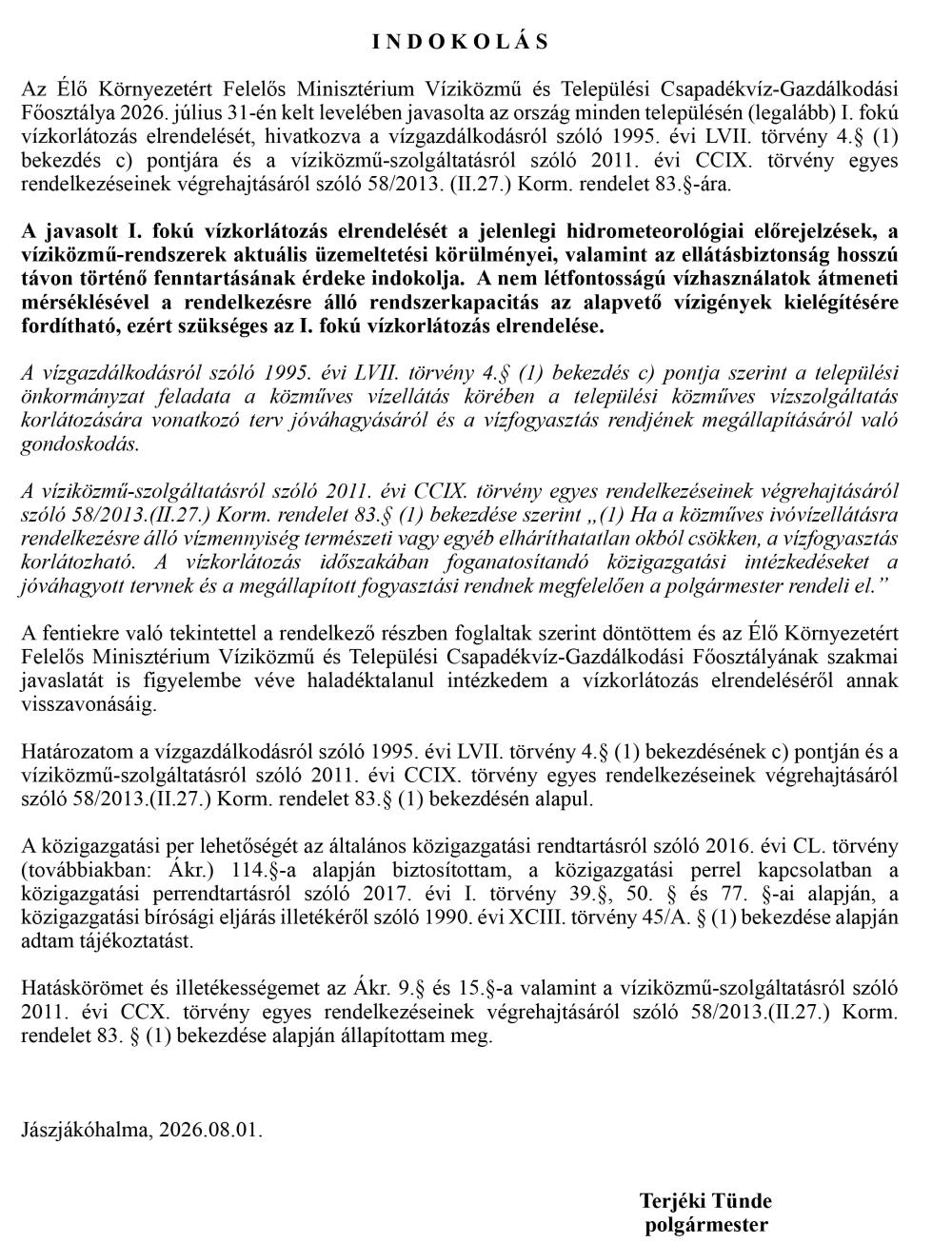 Hatarozat Pmh 2976 2 2026 2