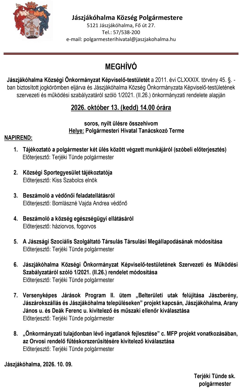 Meghivo 2026 10 13